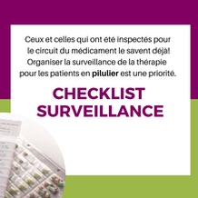 Checklist - formulaire surveillance des patients en pilulier