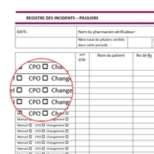 Registre des incidents piluliers (CPO et manuel)